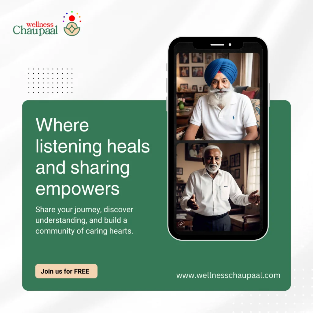 Wellness Chaupaal community promotion from the published Techventers design portfolio